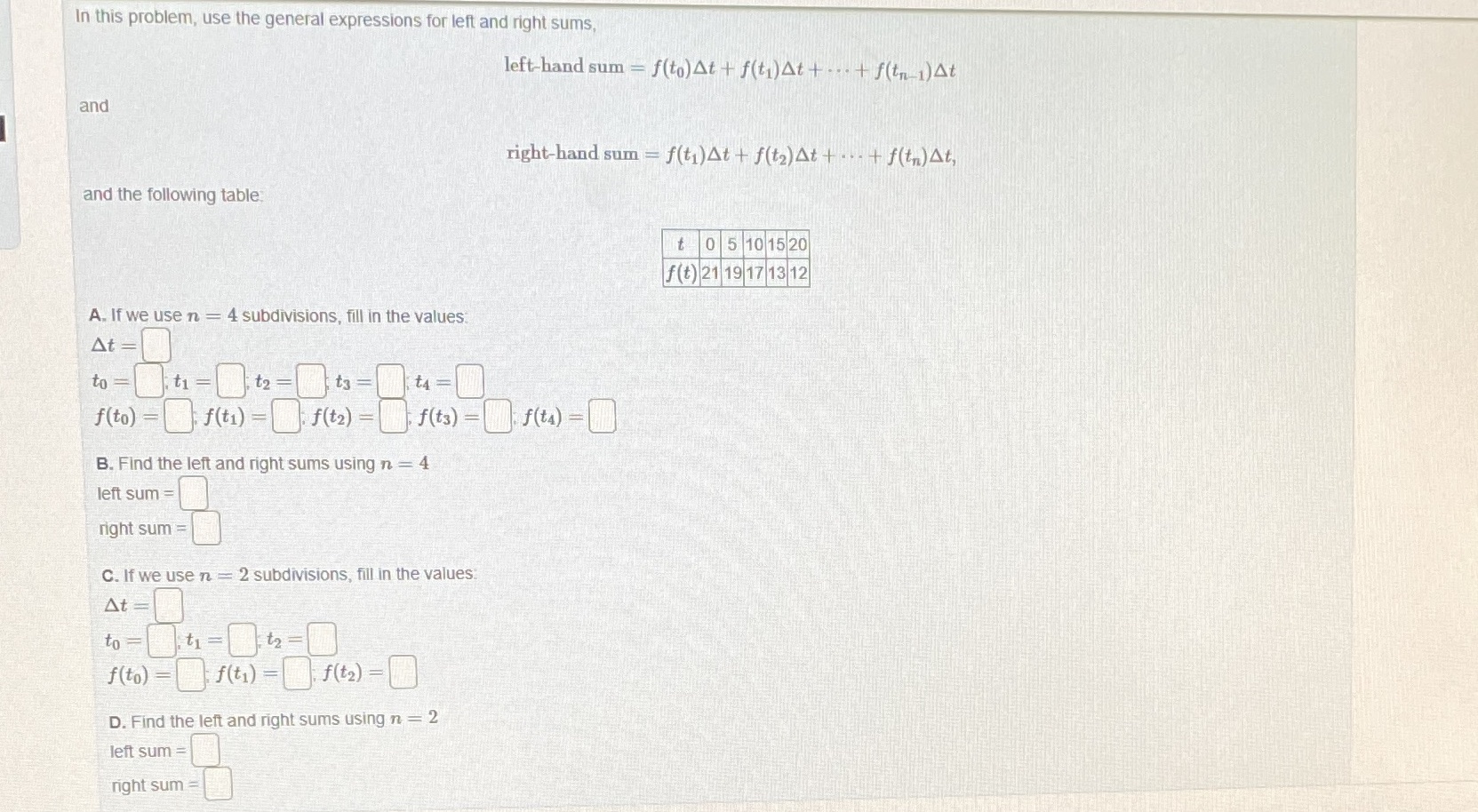I need help on this question In this problem, use the general