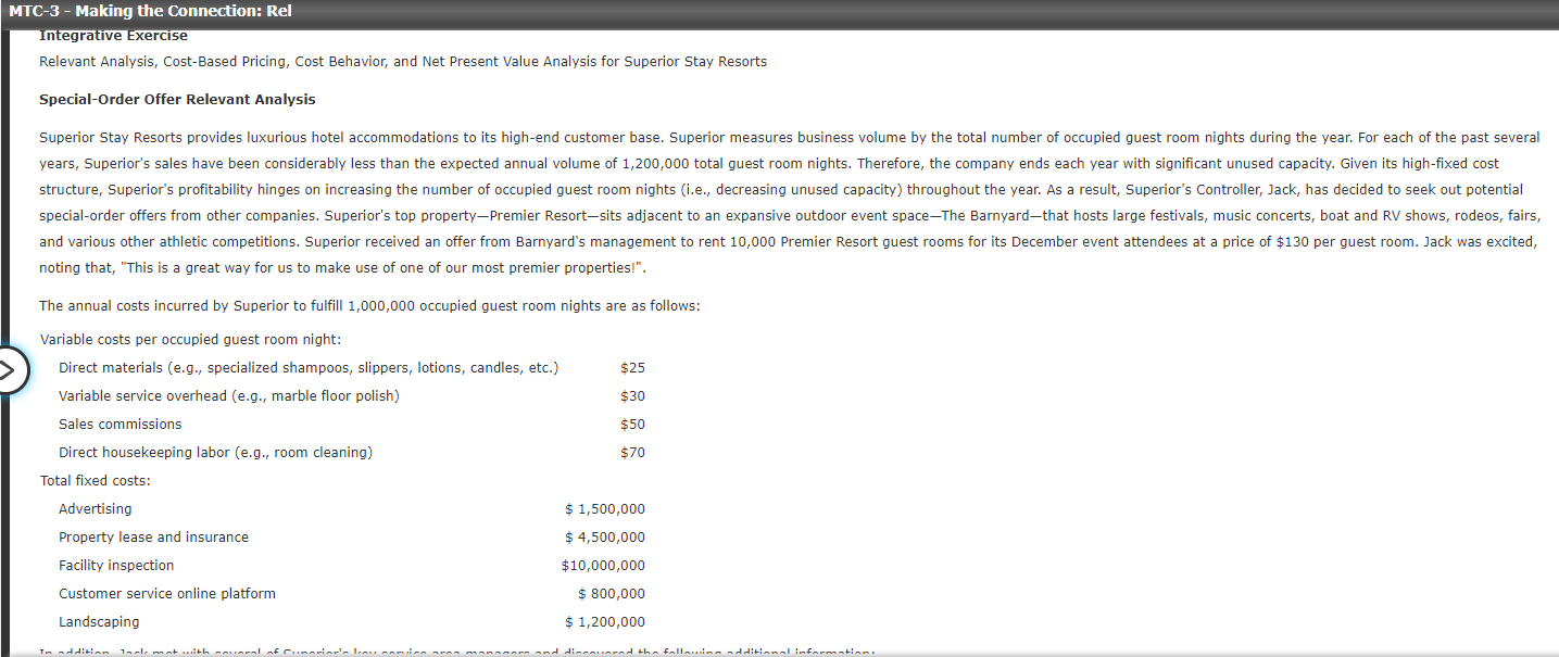  "TC3 Making the Connection: Rel I'I egra IVE XerCISE Relevant Analysis,