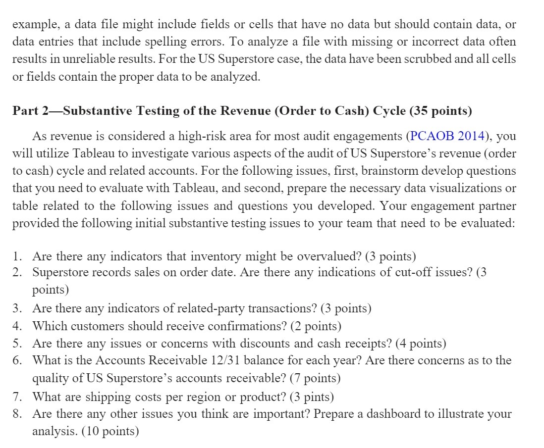  example, a data le might include elds or cells that have