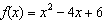 1. For the function, f(x) = 16 + 4x + 6x2 -