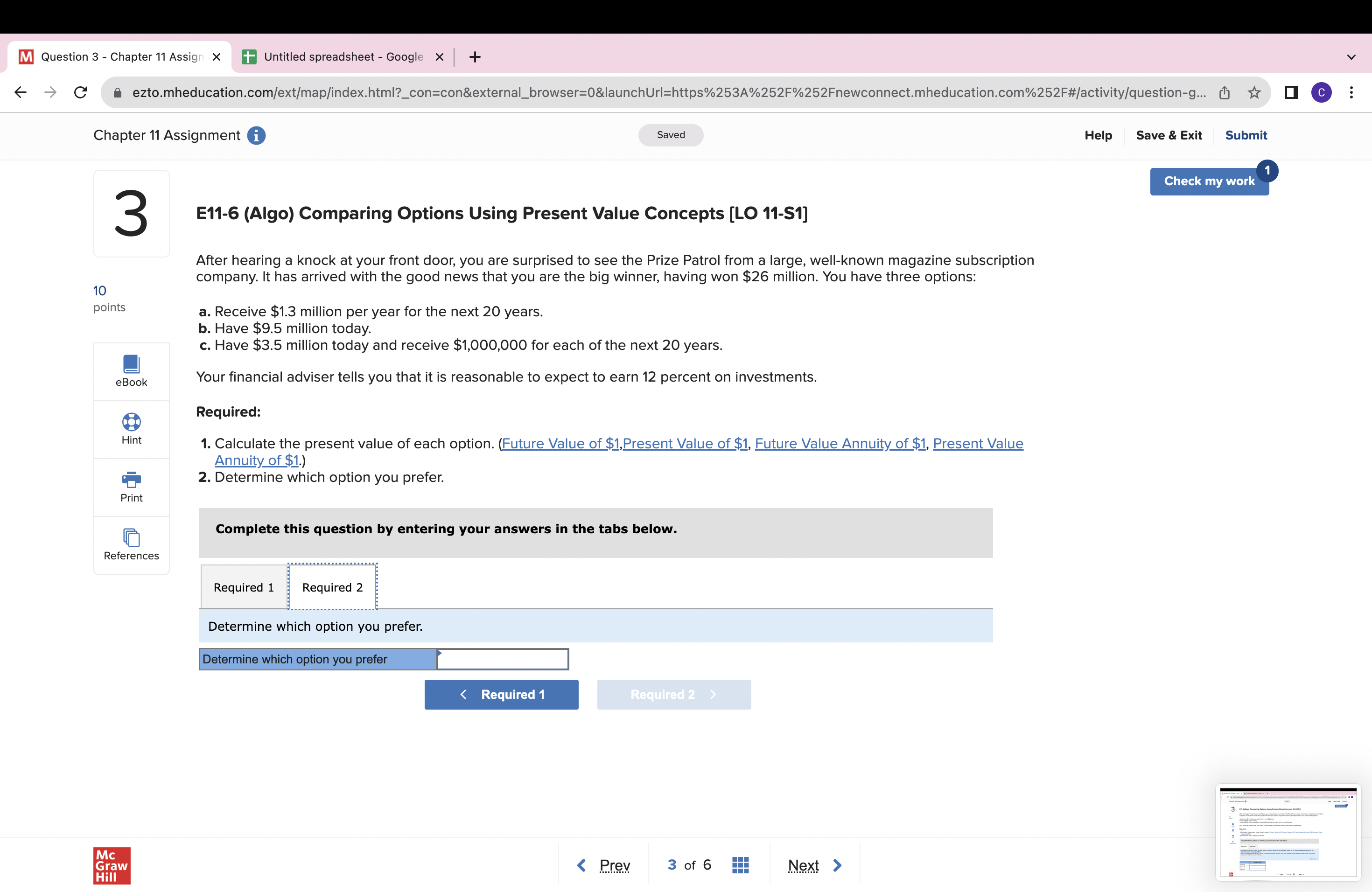 Annual net income generated $ 70, 560 10 LLT's cost of capital