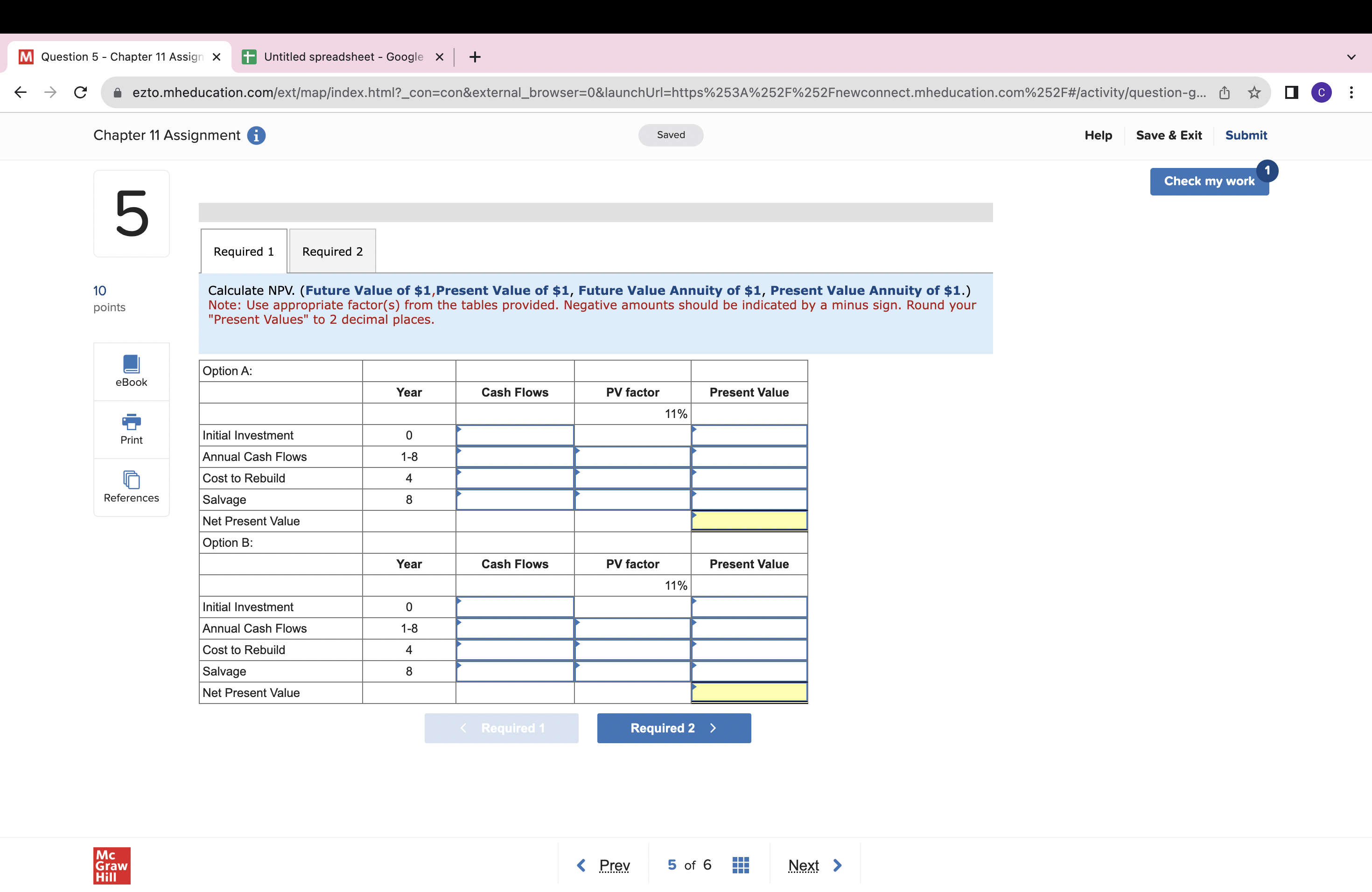 Value of $1,Present Value of $1, Future Value Annuity of $1, Present