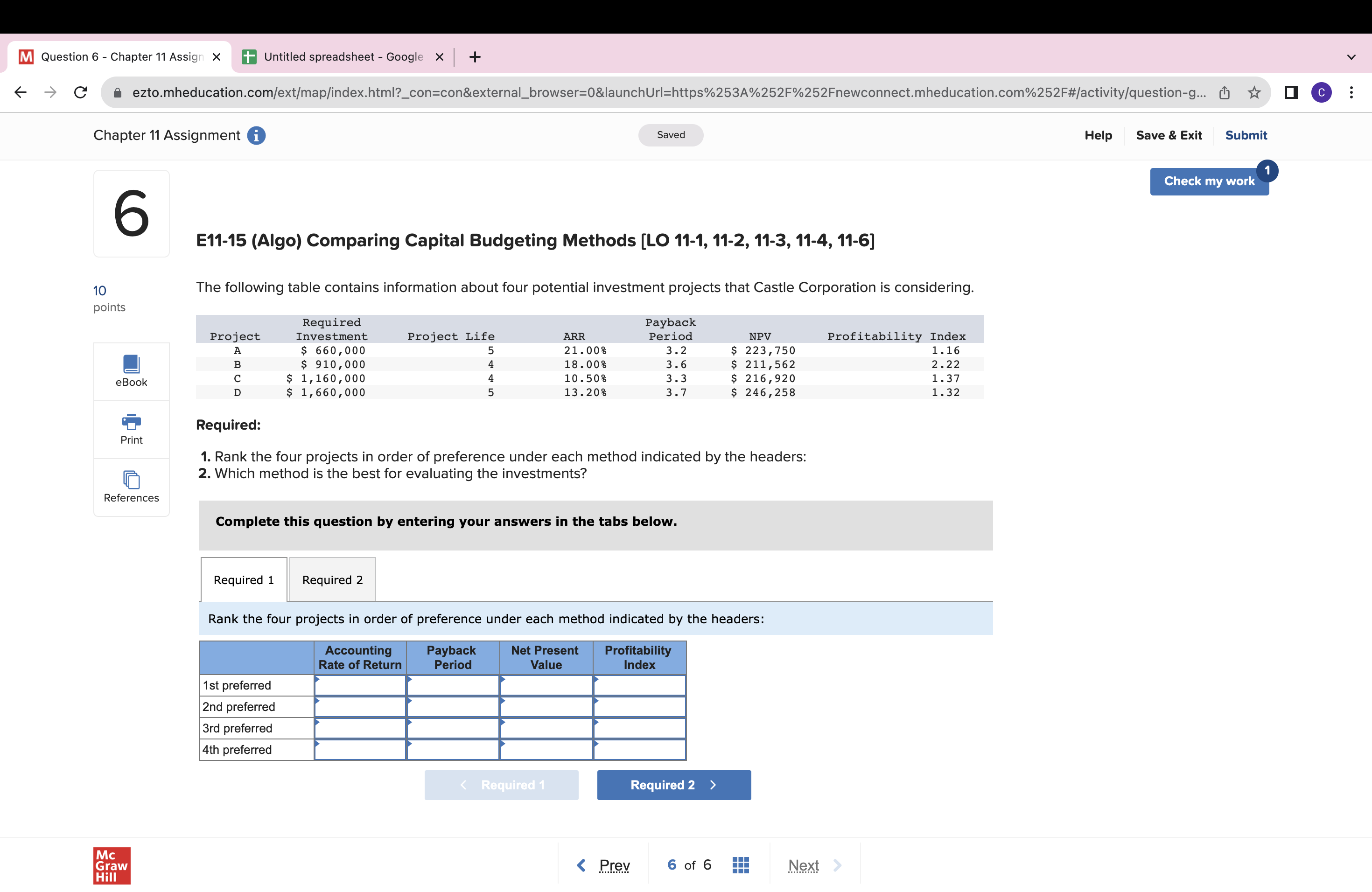 4. Without making any calculations, determine whether the IRR is more or
