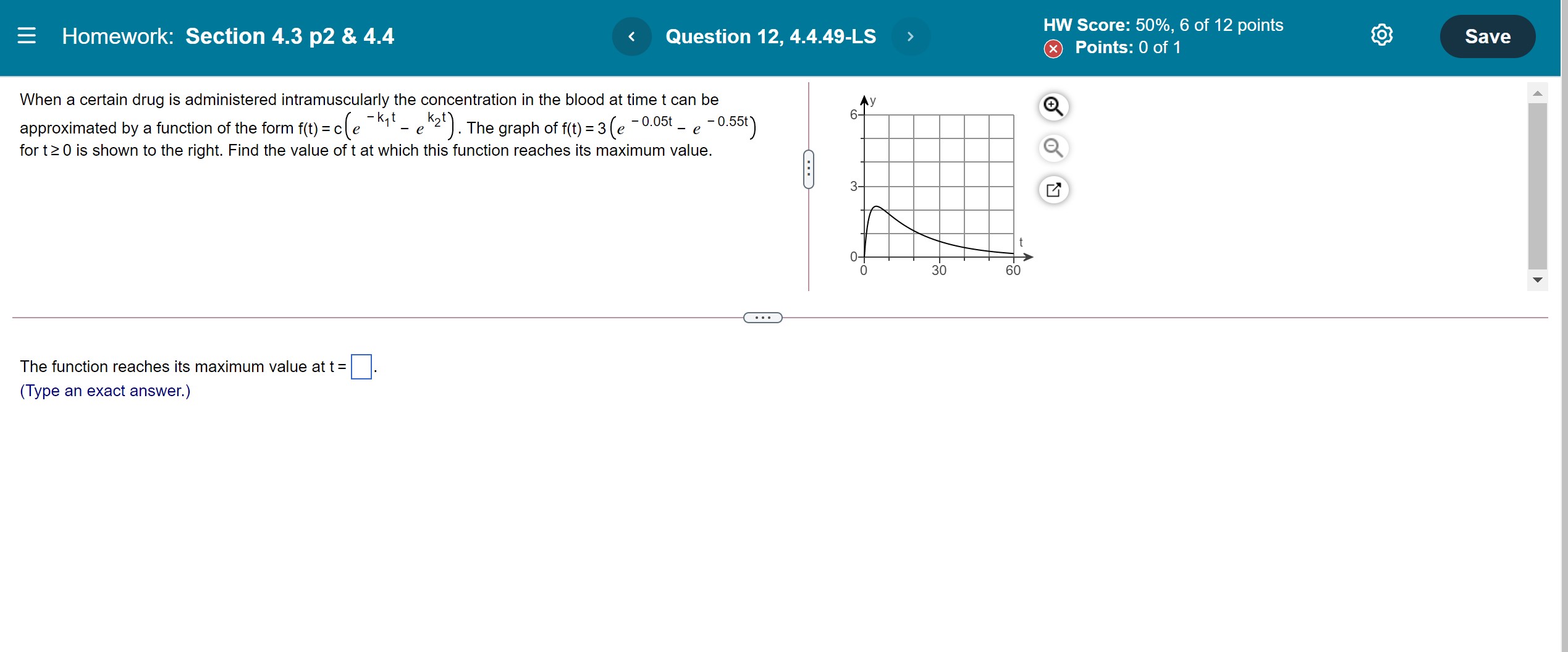 The population of an aquatic species in a certain body of water