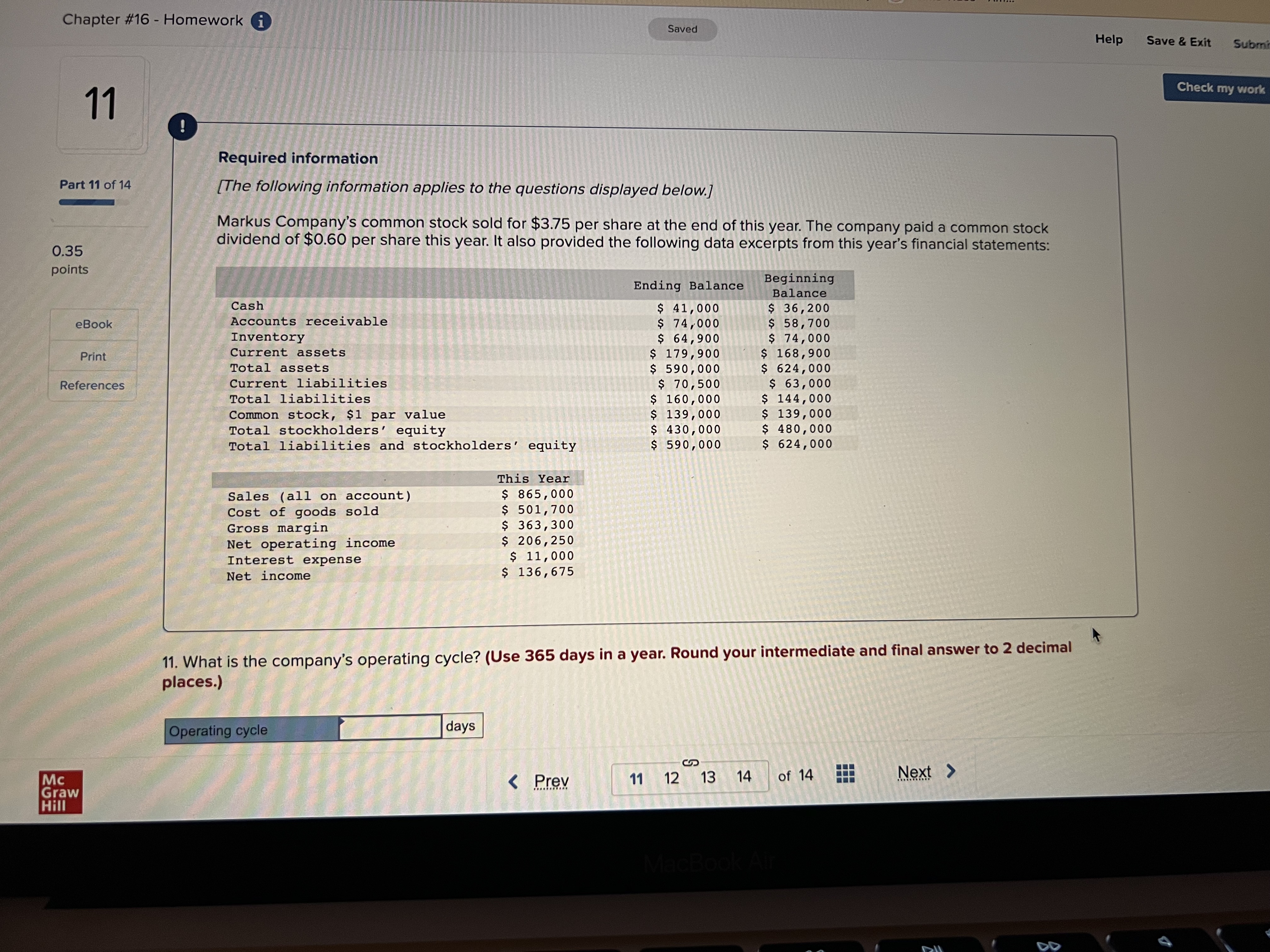 sold for $3.75 per share at the end of this year. The