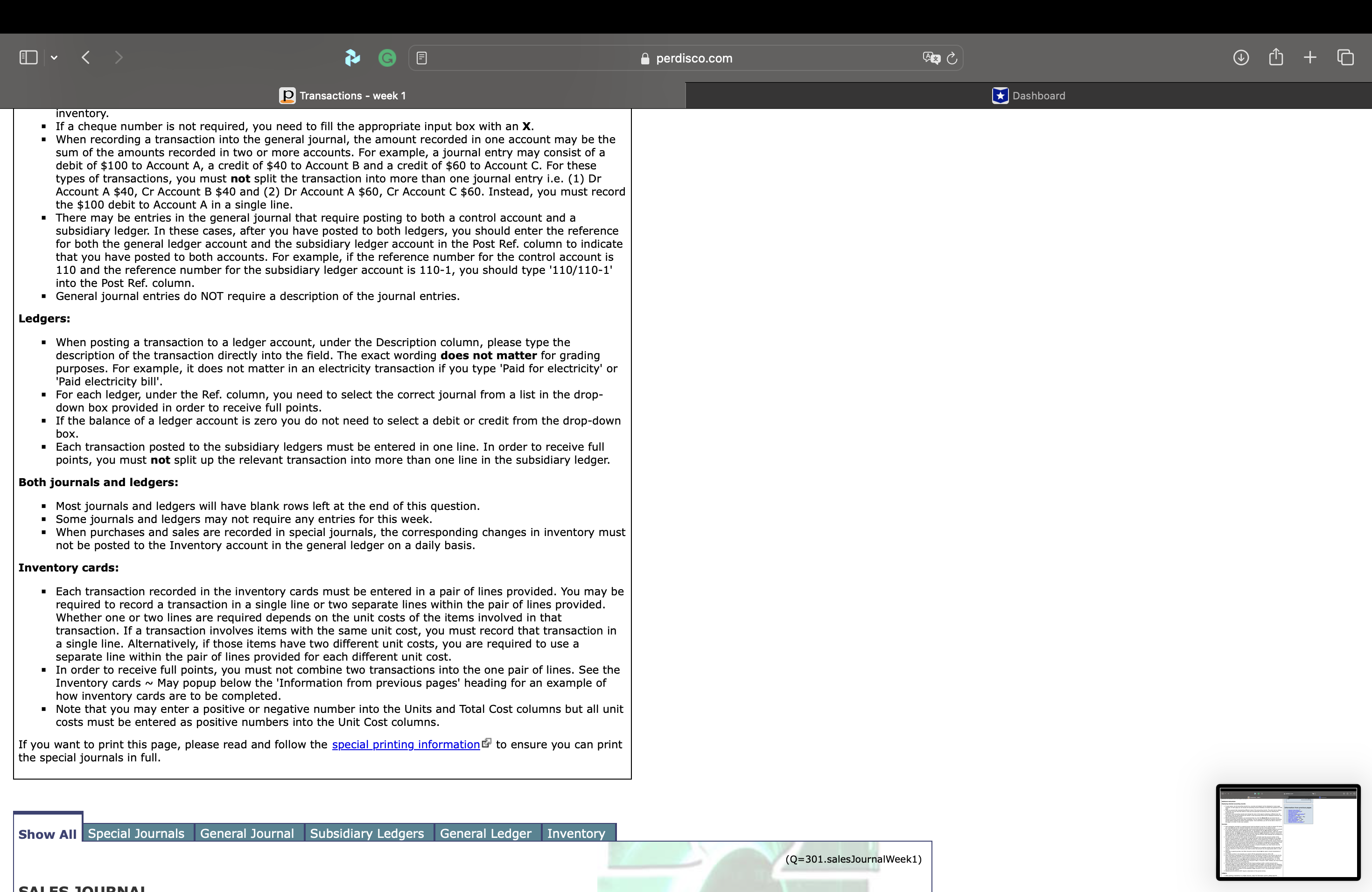 ready to begin the first step in the accounting cycle, recording transactions.