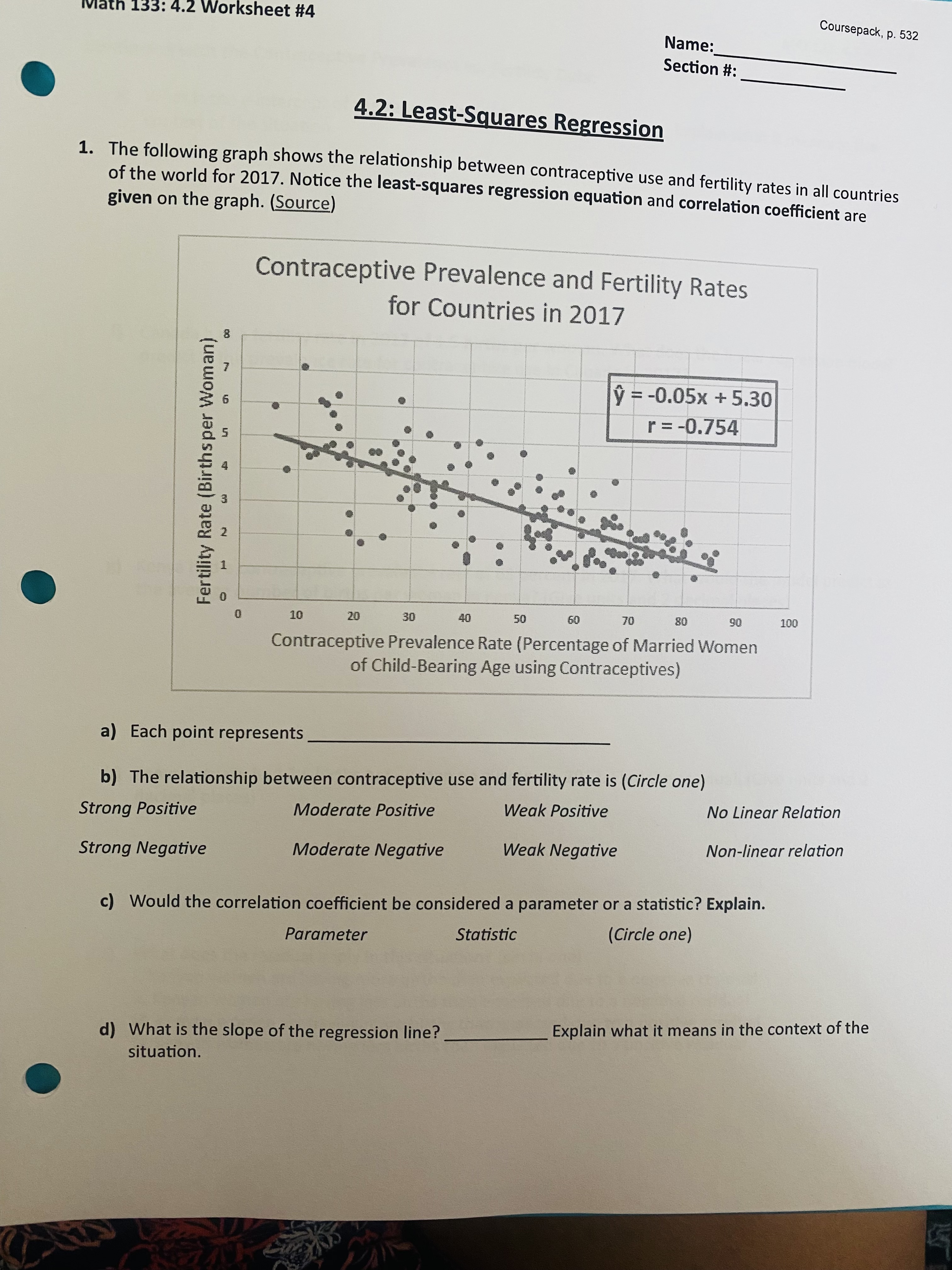 Math 133: 4.2 Worksheet #4 Coursepack, p. 532 Name: Section #: