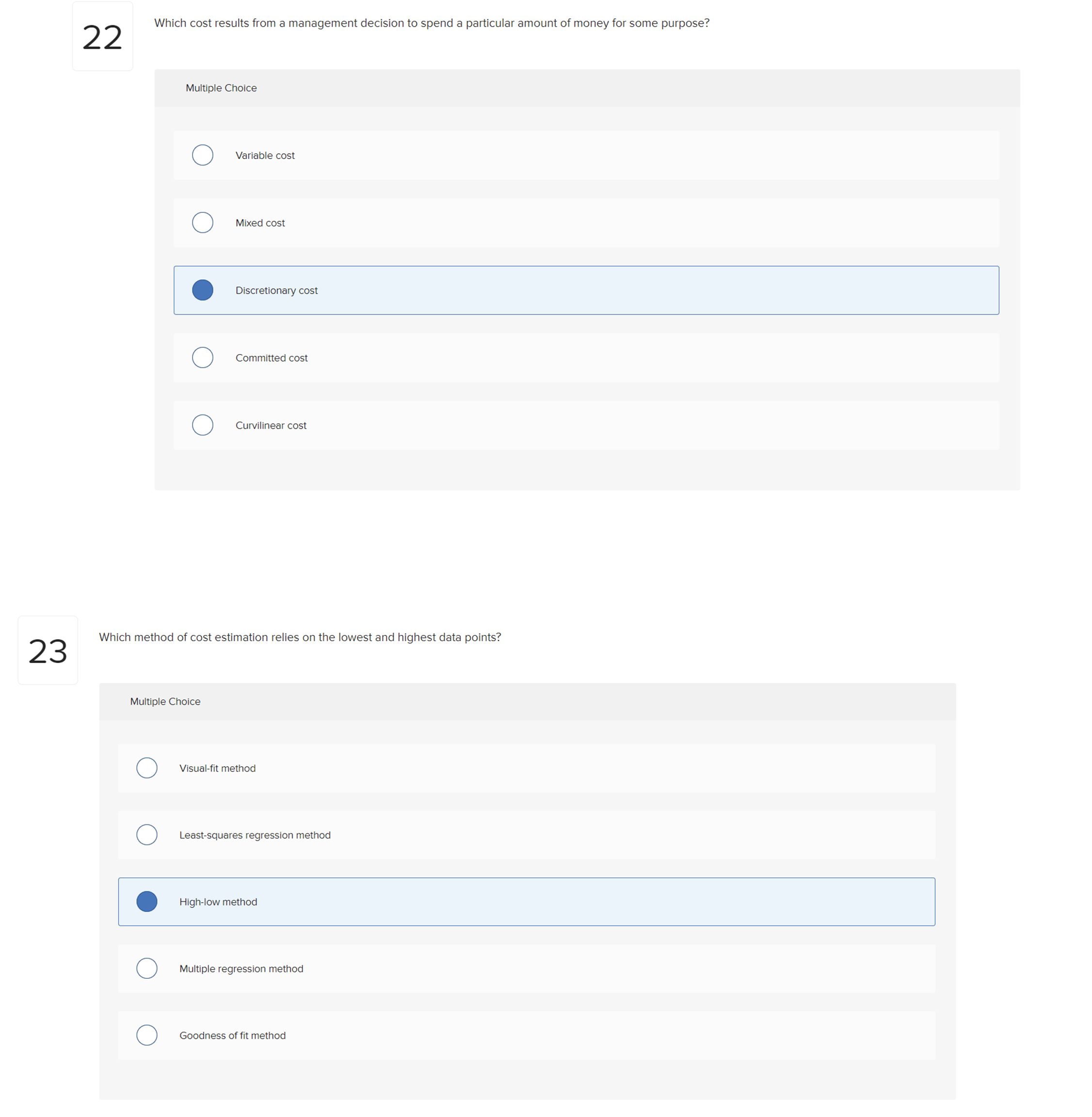 from: Multiple Choice 0 Raw Materials to Finished Goods Direct Materials to