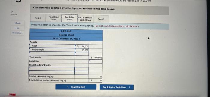 cash to rent office space for the coming year. 3. Adjusted the