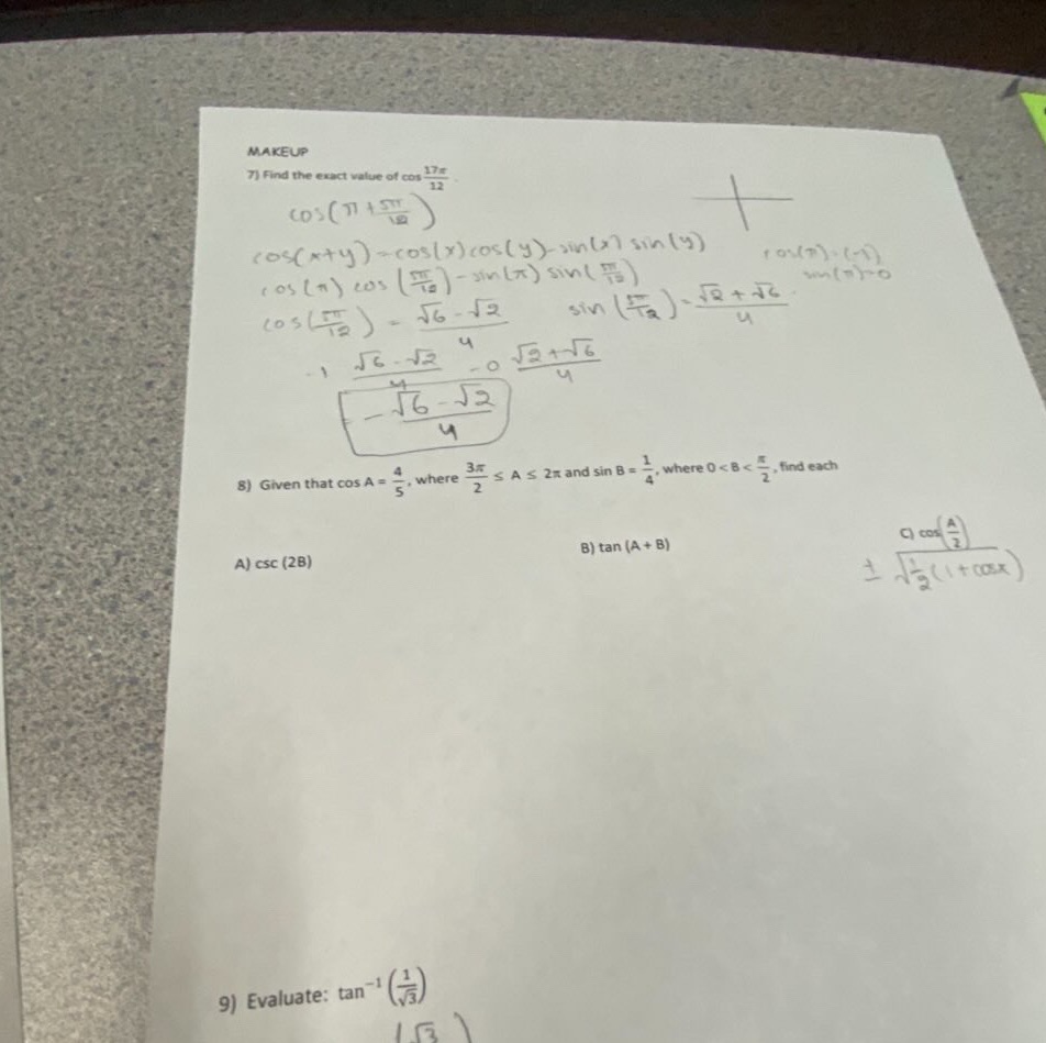 Answer all the questions with basic steps on how to solve them.