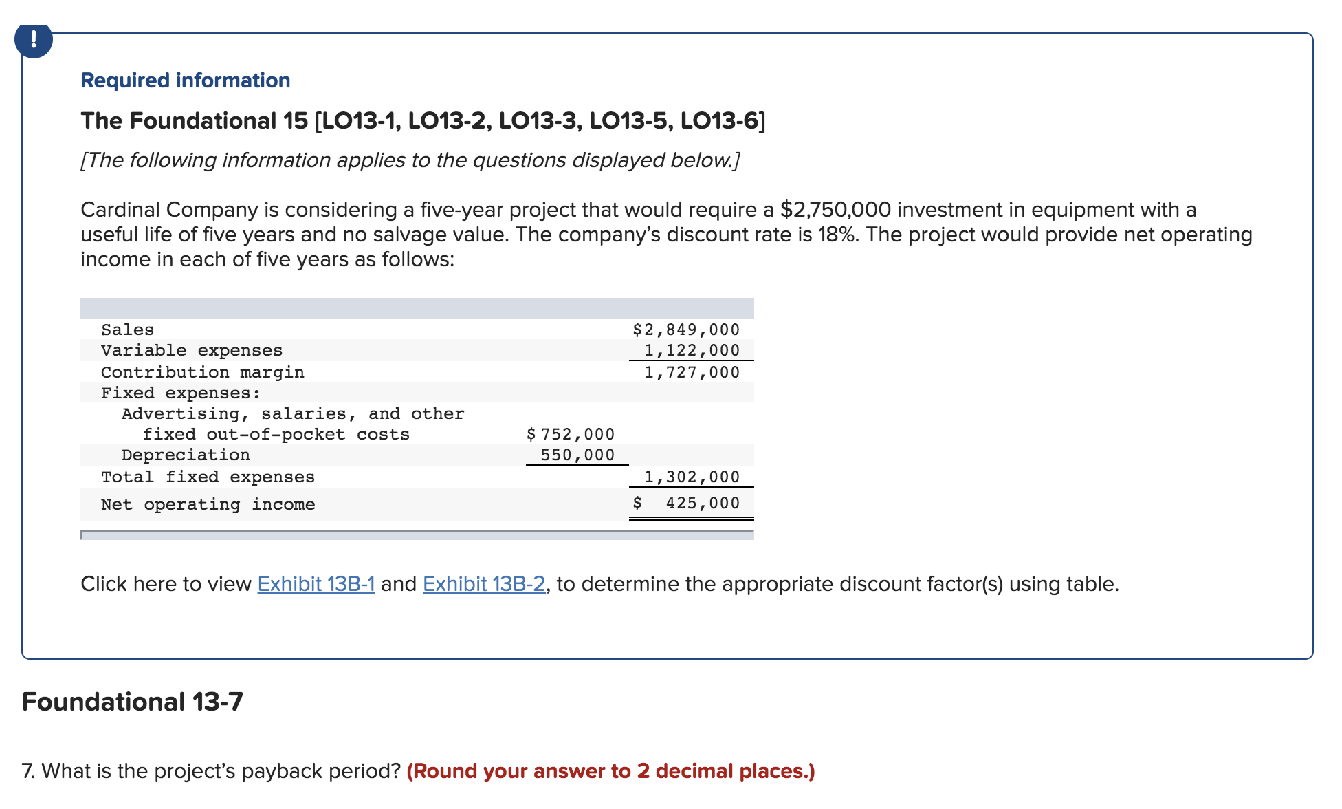 Any help as to how I can go about determining the projects