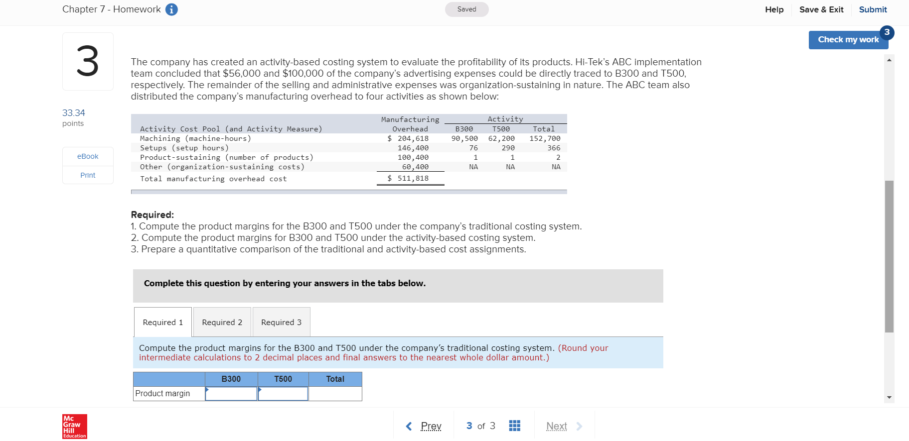 Can you help with this question please? Chapter 7 - Homework i