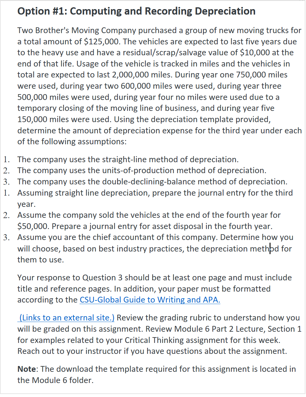 I need help understand how to apply the three different methods of