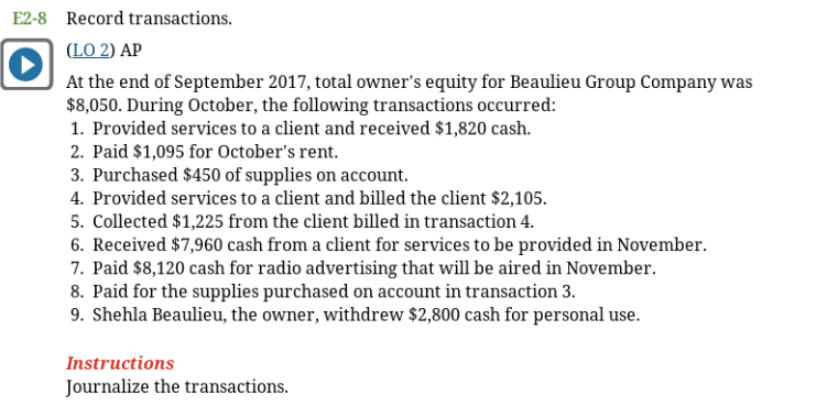 Company had the following transactions for June. June 1 Paid $550 for