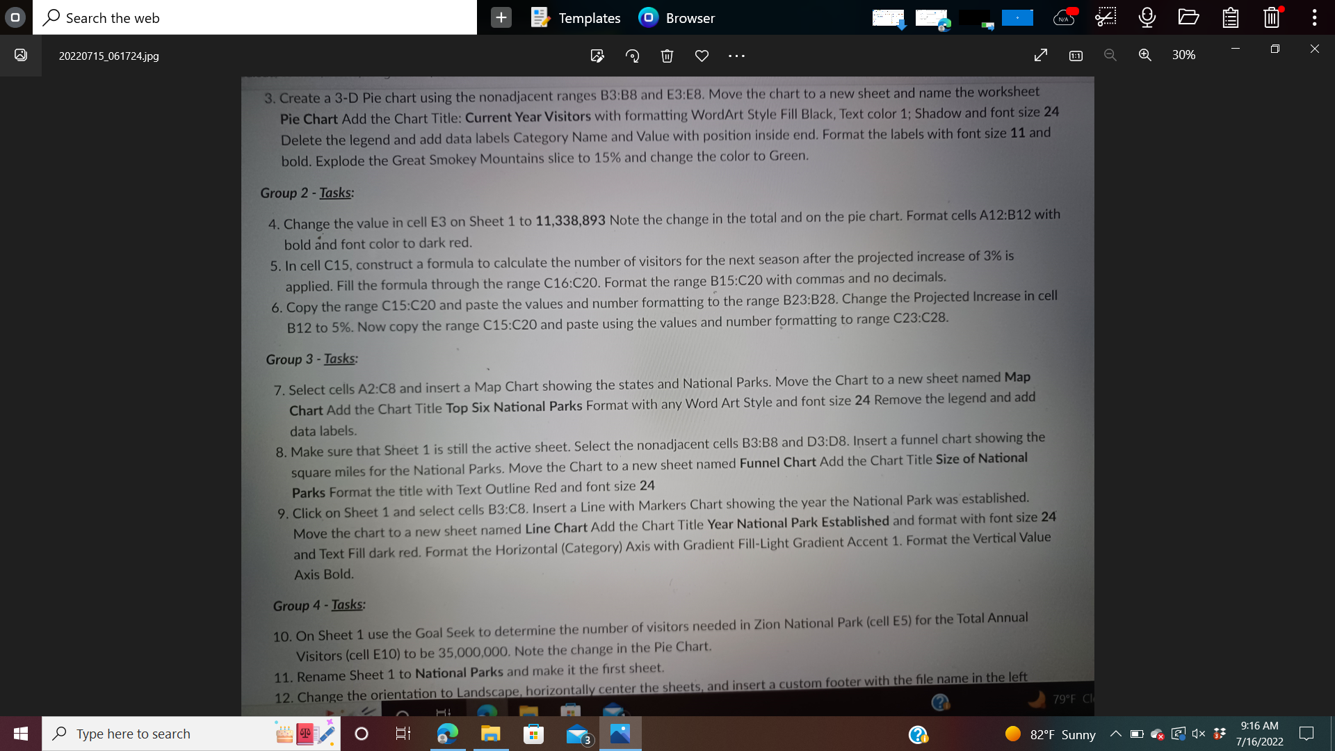 . . 30% 20220715_061644.jpg Outcomes and Objectives For this assignment, you are