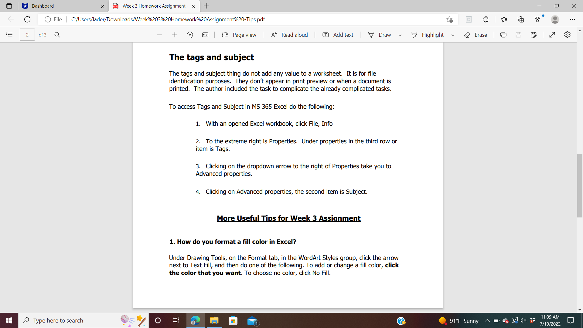 a Pie Chart 3. Edit a Workbook and Update a Chart 4.