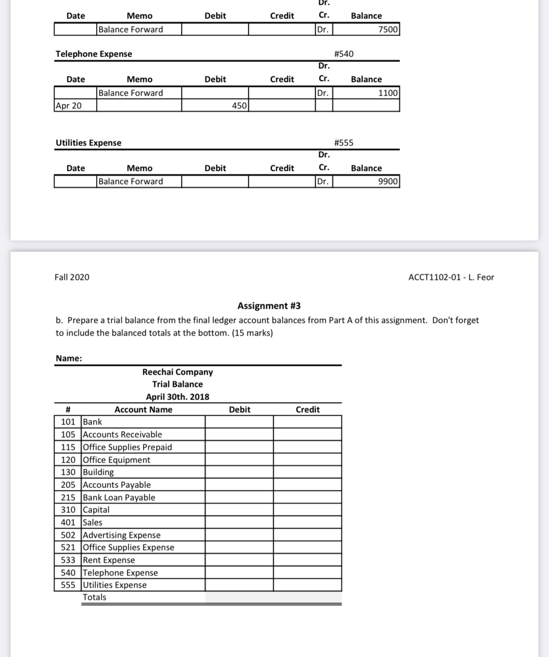 errors in debits and credits. Make the necessary corrections to balance the