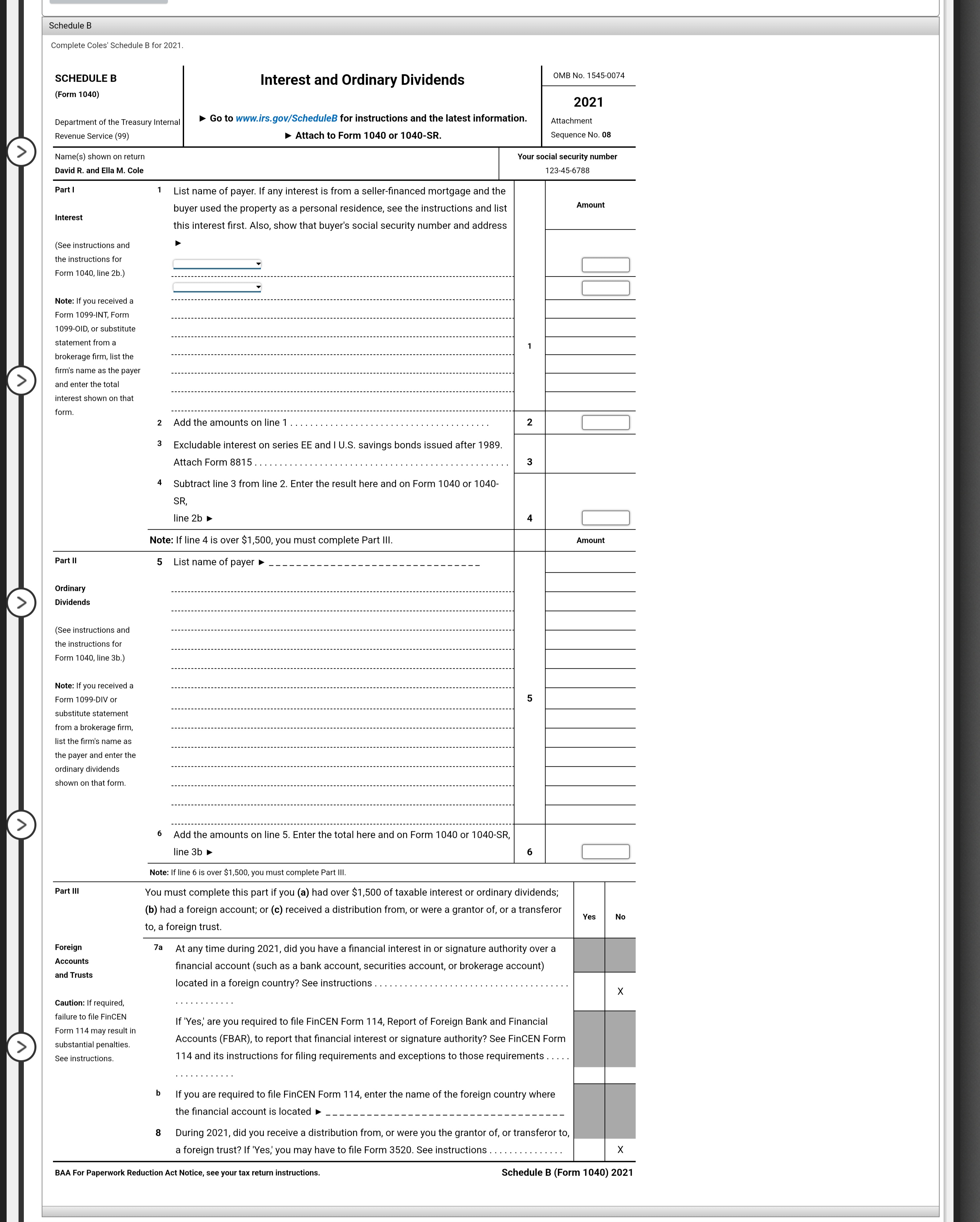 1545-0074 IF Filing Status Your first name and middle initial Last name