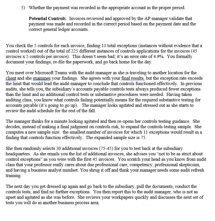 preparation for the annual financial statement audit by your accounting firm. I