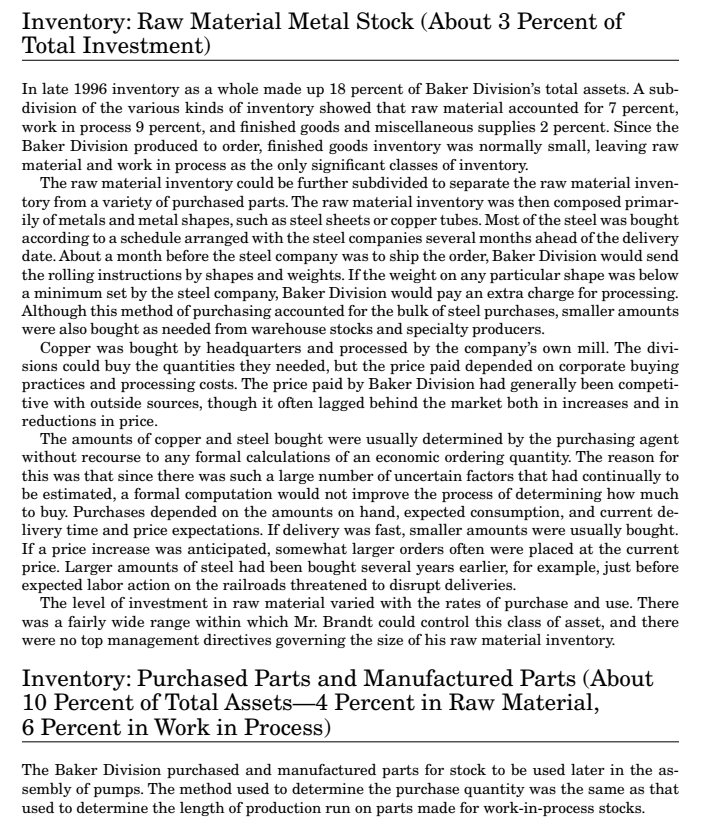 more than a dozen divisions. Plants were located throughout the country, one