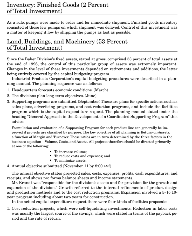 Eastern city. Each division was run by a division manager and had