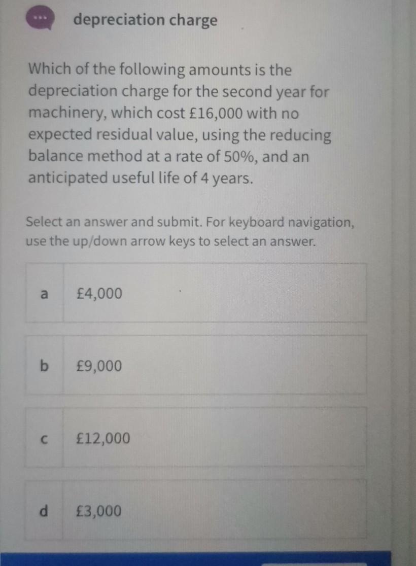 up of: Select an answer and submit. For keyboard navigation, use the