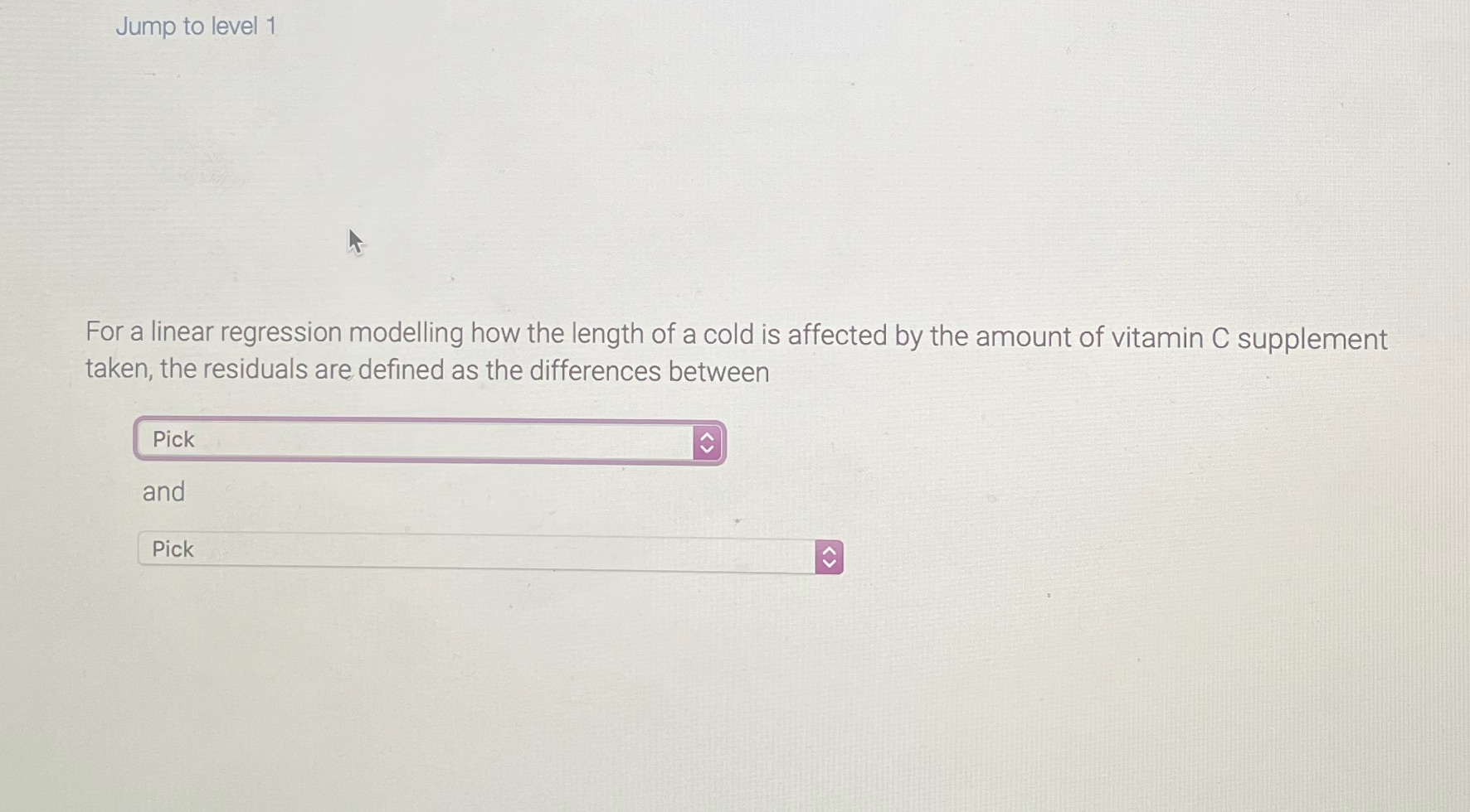 Jump to level 1 For a linear regression modelling how the
