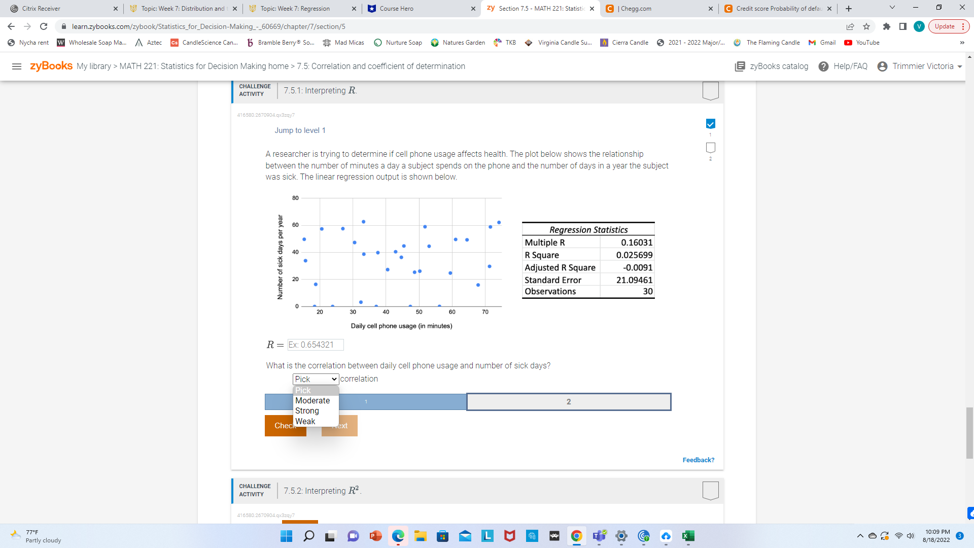  Citrix Receiver x | Topic: Week 7: Distribution and t X