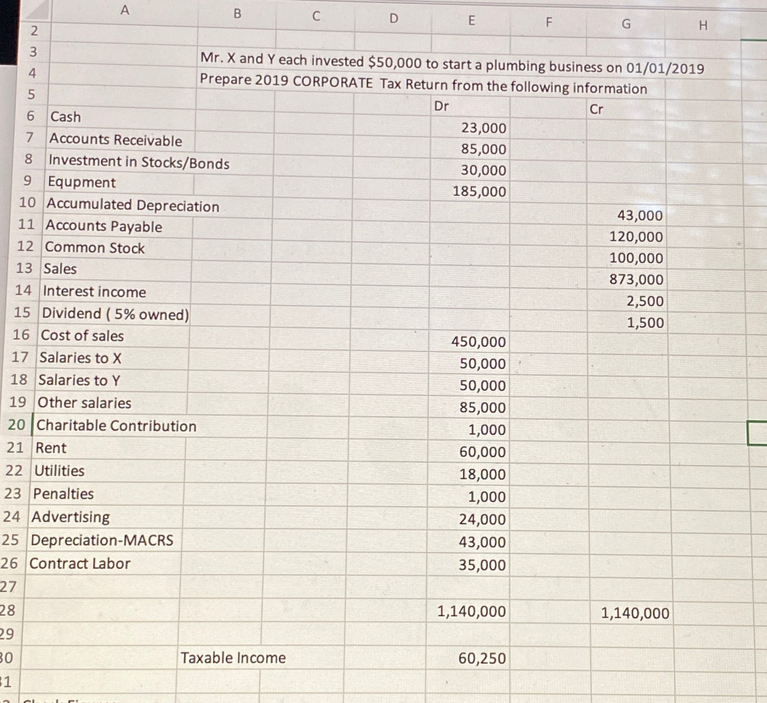 A B C D E F OUT A W N G