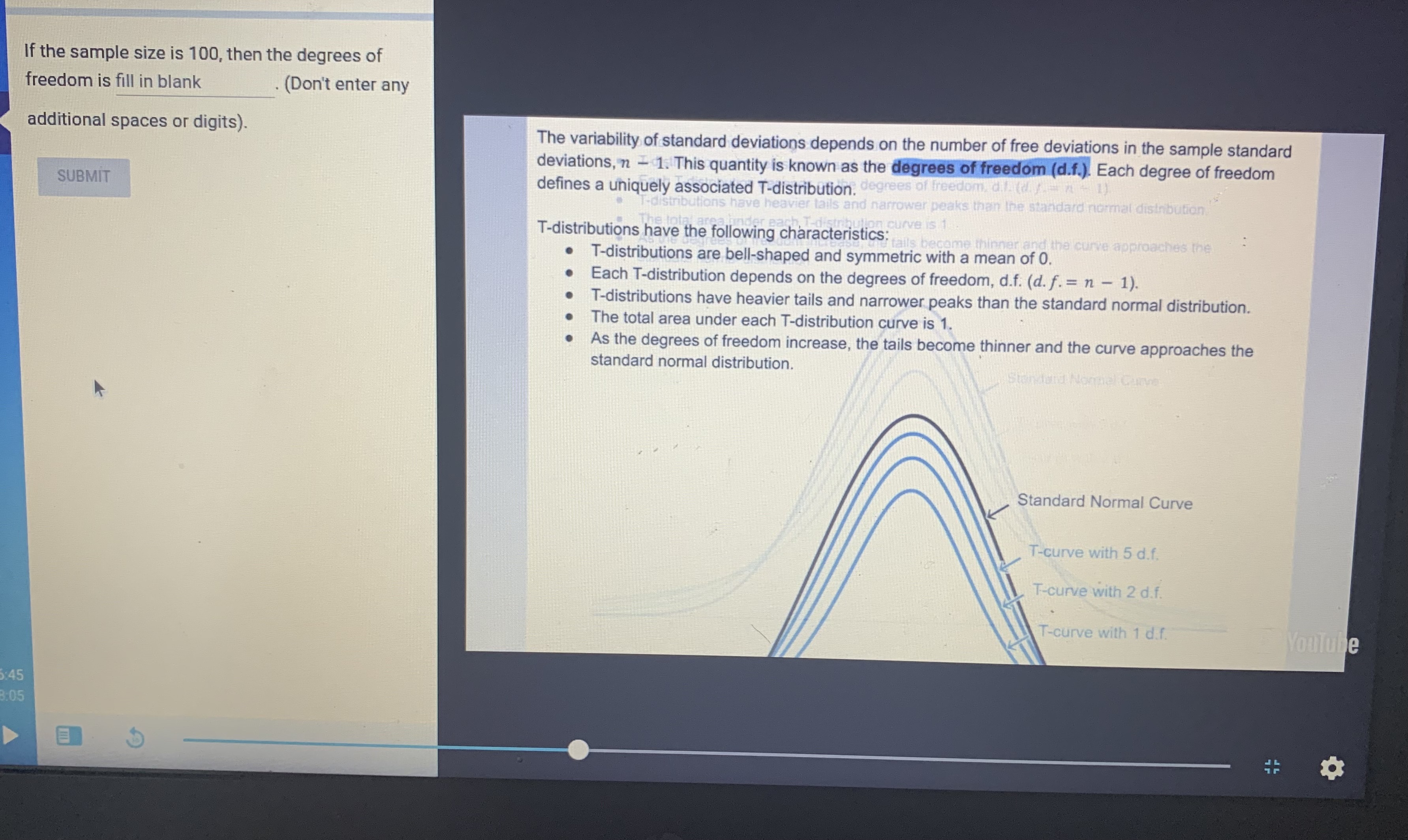  MGM; ; : " if the sample size is 100, then