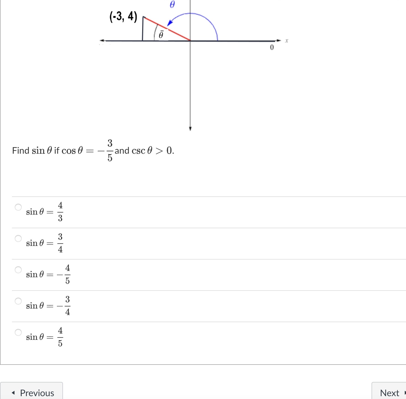 equal to which of the values that follow? sin2 (60) + cos2