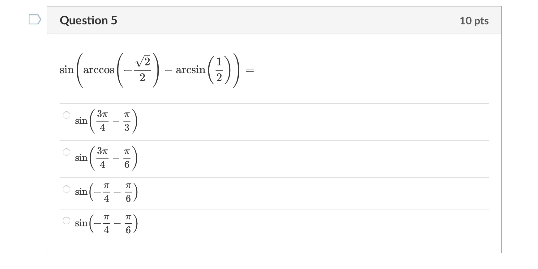 Find sin 0 if cos 0 = - - and csc 0