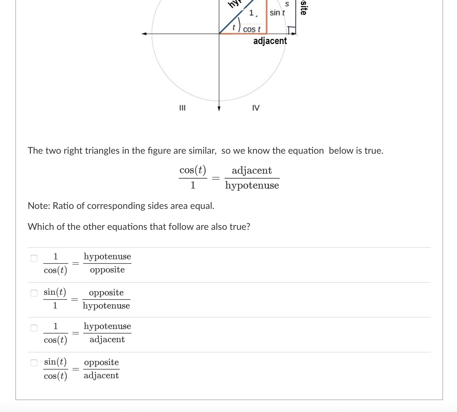 II can be used. (Reference figure below.) (-3, 4) 0 Find sin
