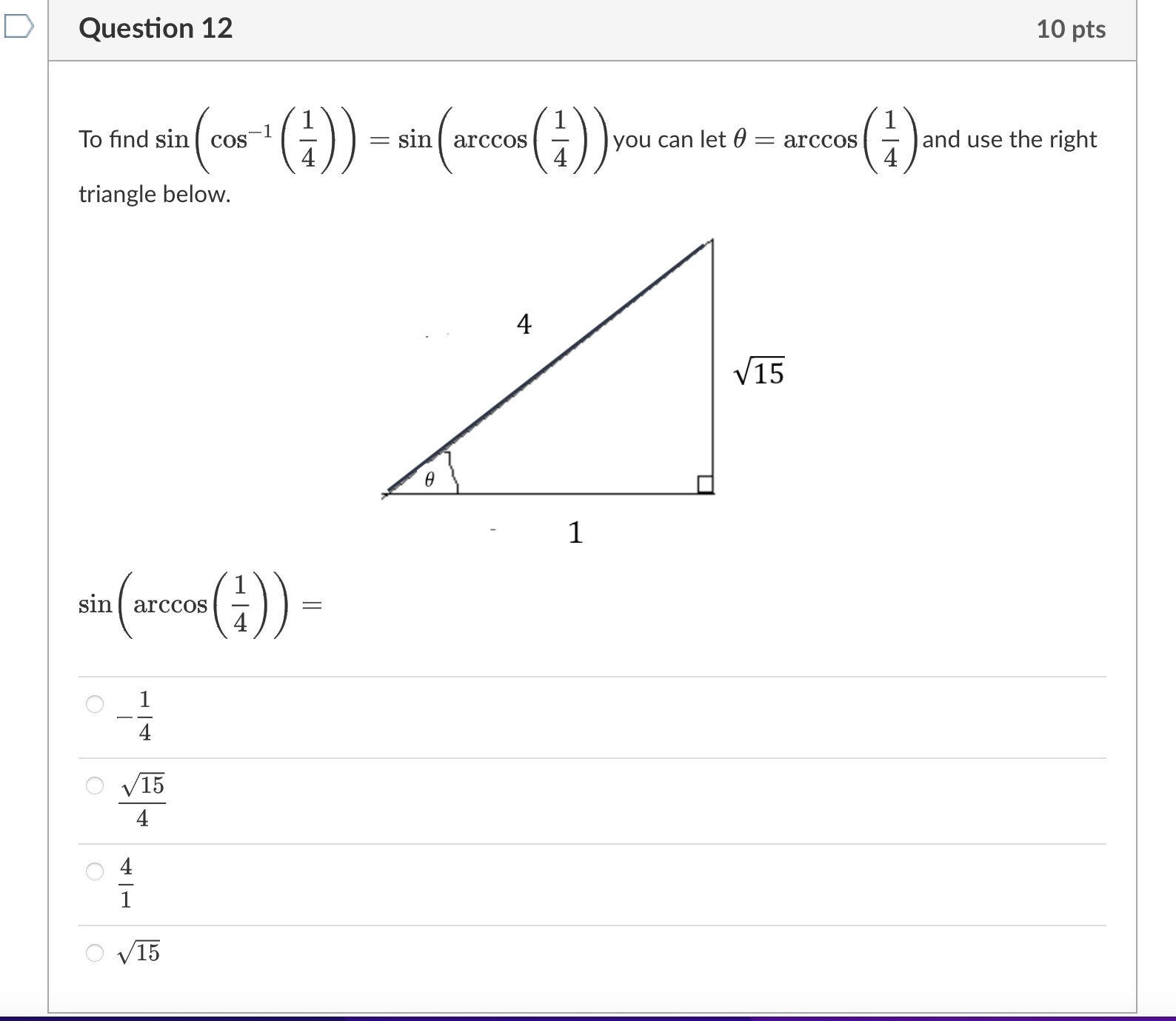 sin 0 = CO / P O sin 0 = A /