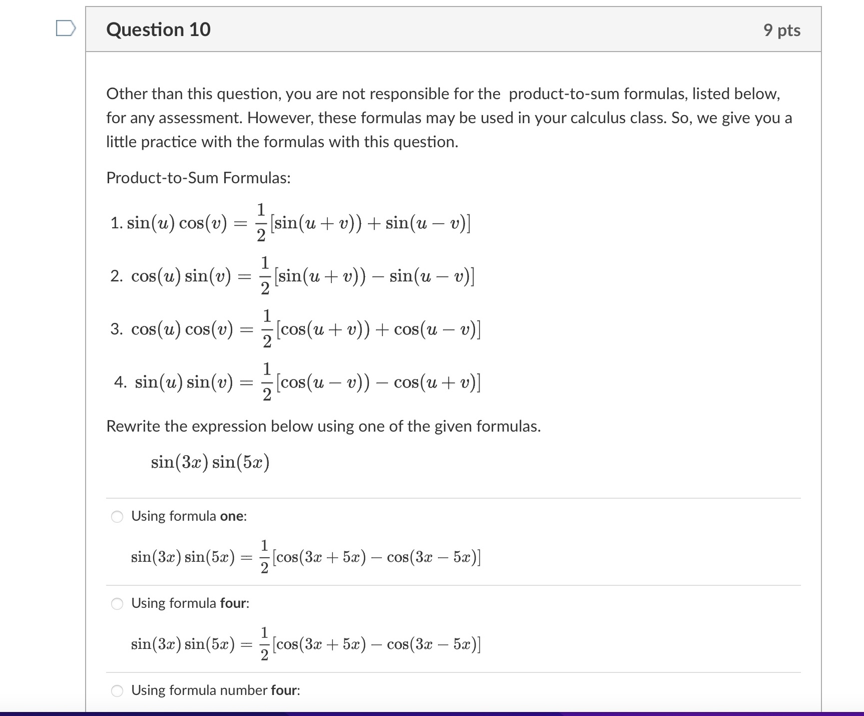 cos(t) _ adjacent _" sin(t) _ Opposite cos (t) _ adjacent Question