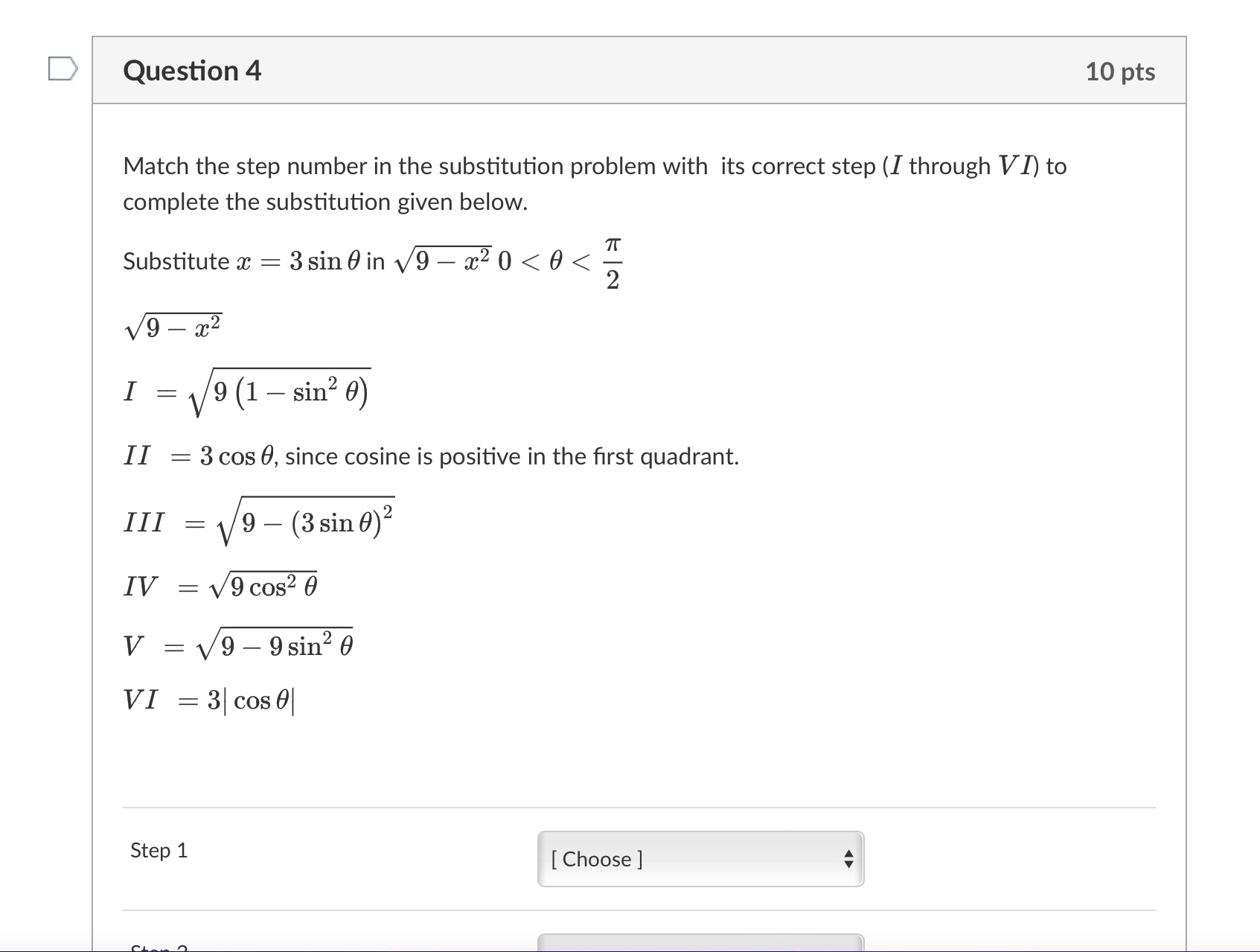 sin arccos ( ) you can let 0 = arccos and use