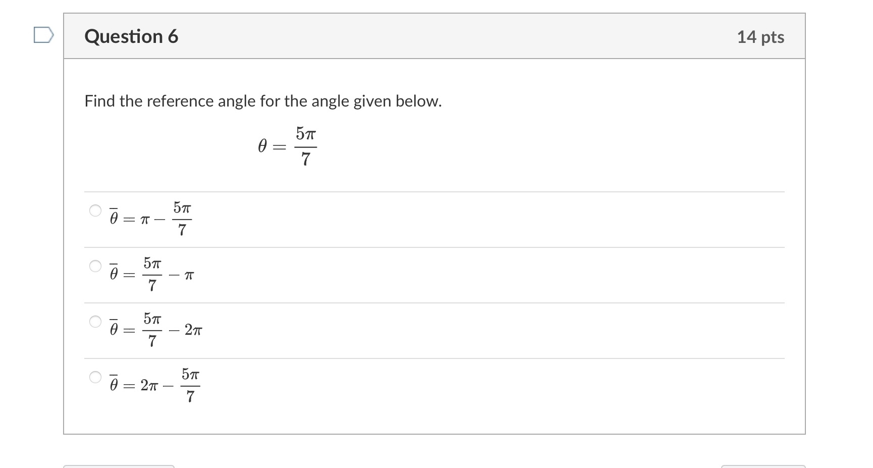the right triangle below. 4 V15 sin arccos O O V15 4