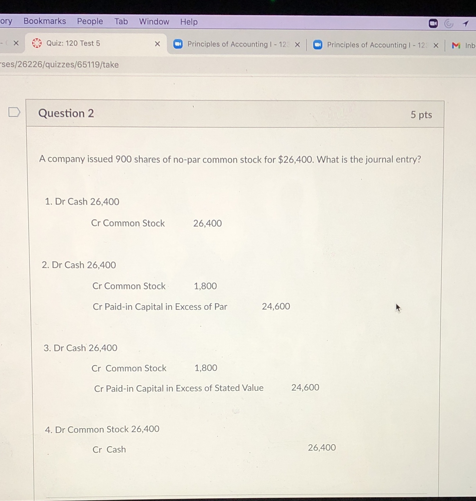 Multiple choice so 1, 2, 3, or 4 ory Bookmarks People Tab