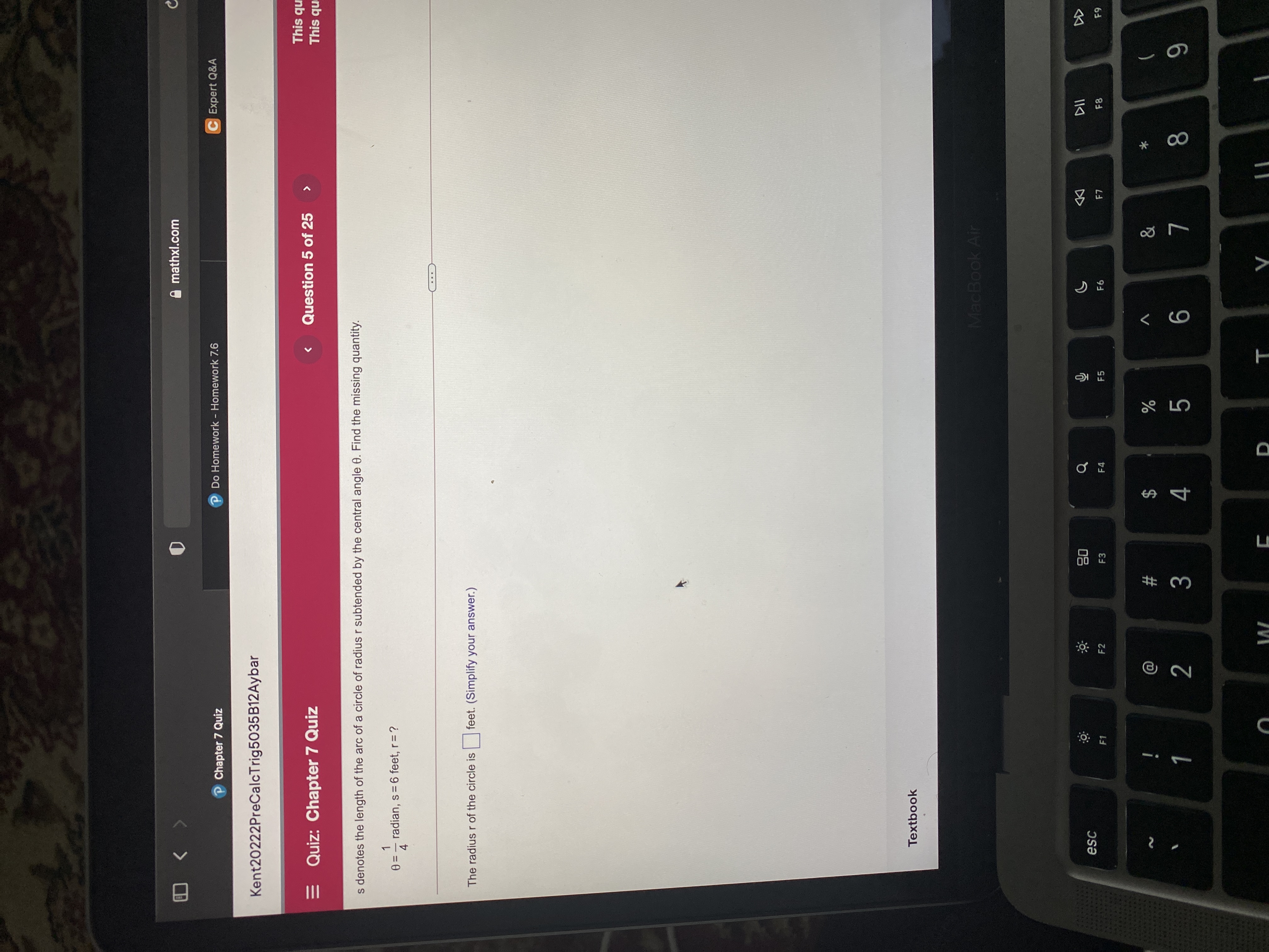  mathxl.com P Chapter 7 Quiz Do Homework - Homework 7.6 C