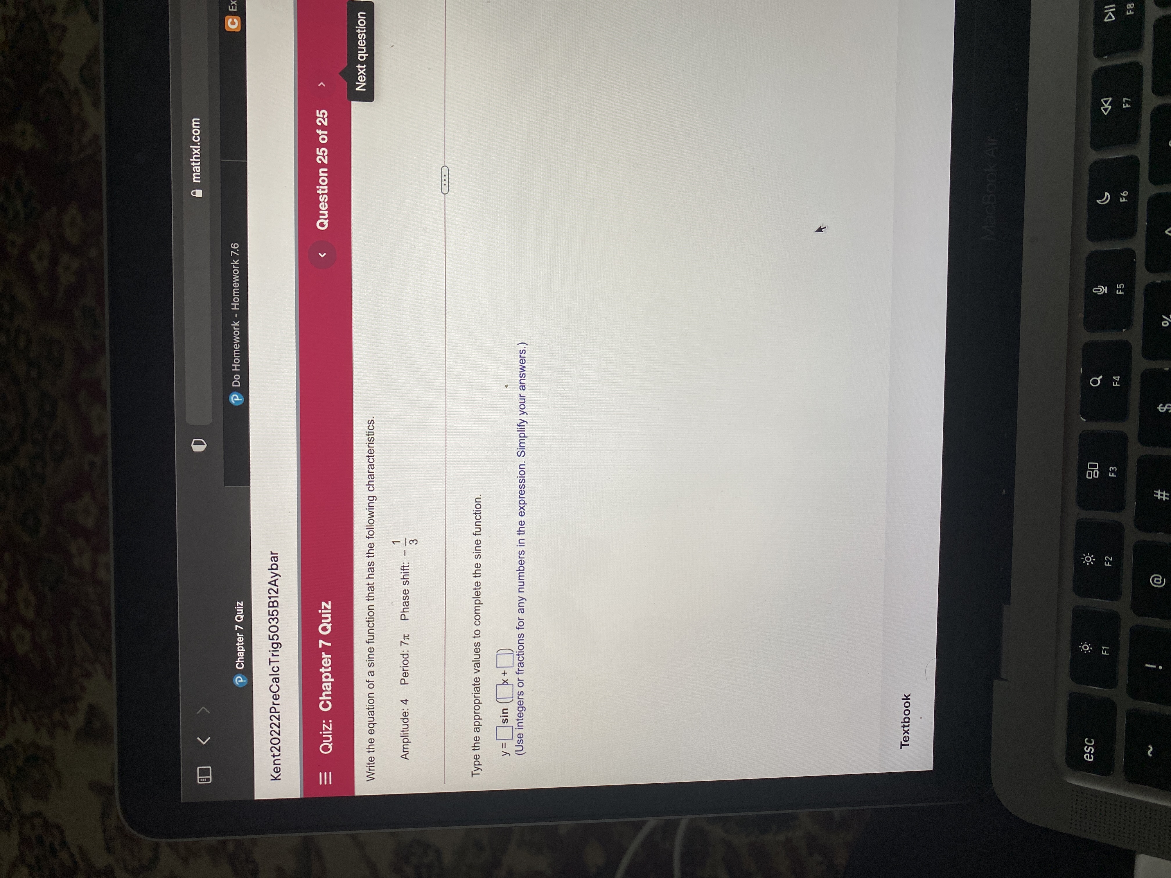 including any radicals. Use integers or fractions for any numbers in the