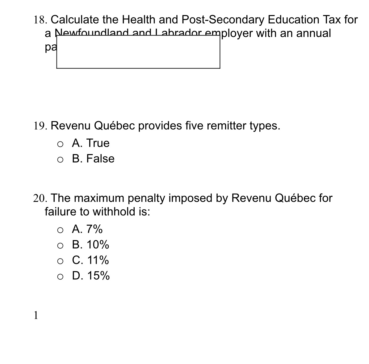 Course Module: Computerized AccountingTopic: Provincial Remittances and ReconciliationsCan you help me with