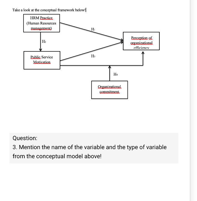 Take a look at the conceptual framework below! HRM Practice (Human