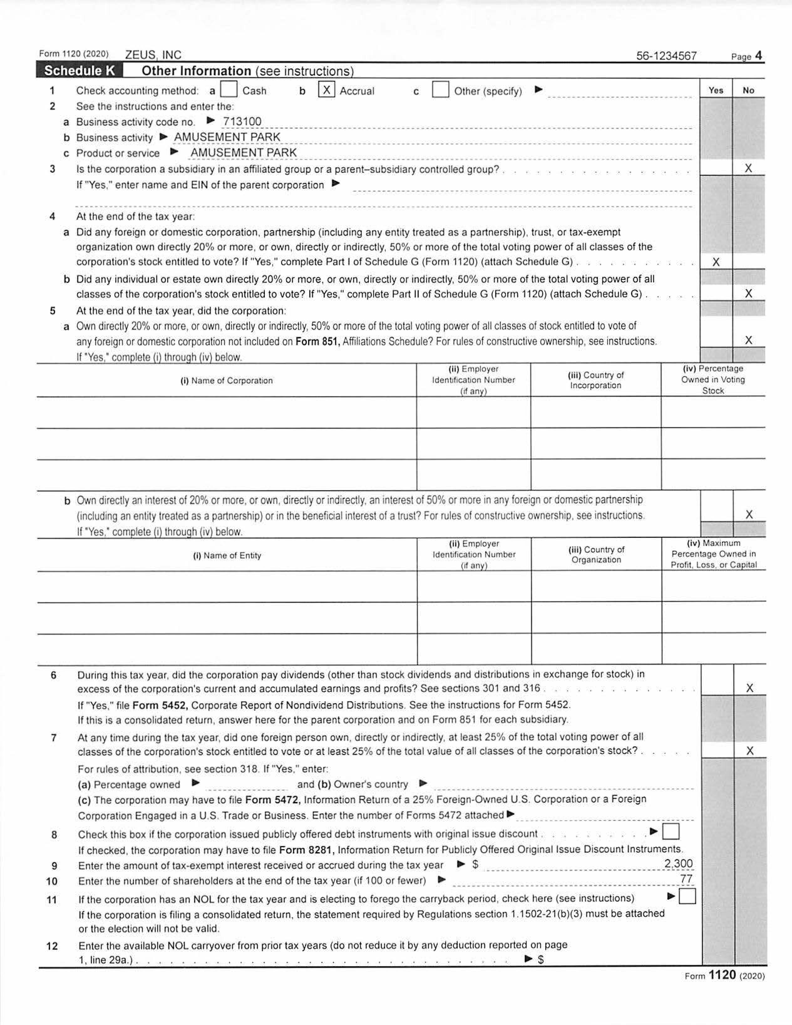 directly 20% or more, or owns, directly or indirectly, more than 50%