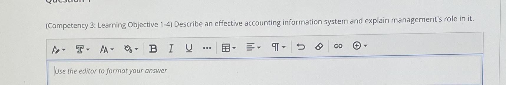  (Competency 3: Learning Objective 1-4) Describe an effective accounting information system