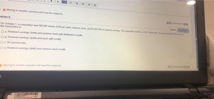 value OB. discount on bonds payable OC.premium on bonds payable O D.