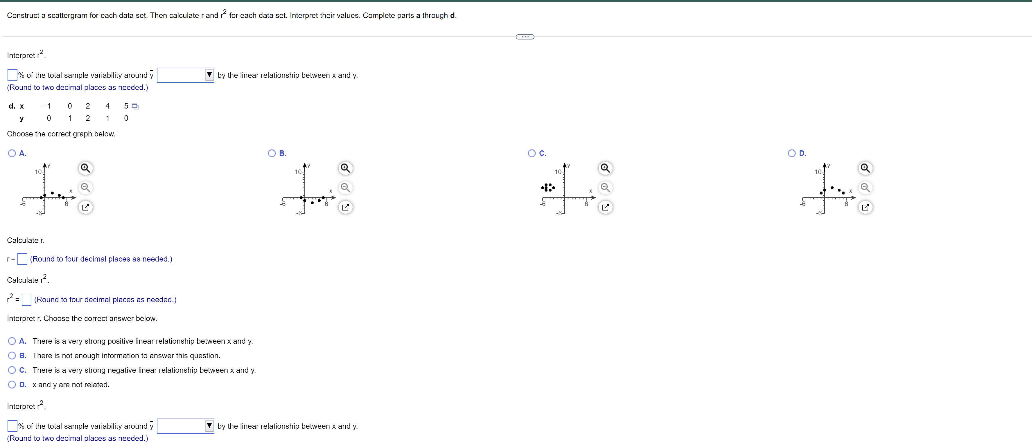 - 5 2 >1 2 5 Choose the correct graph below. i3