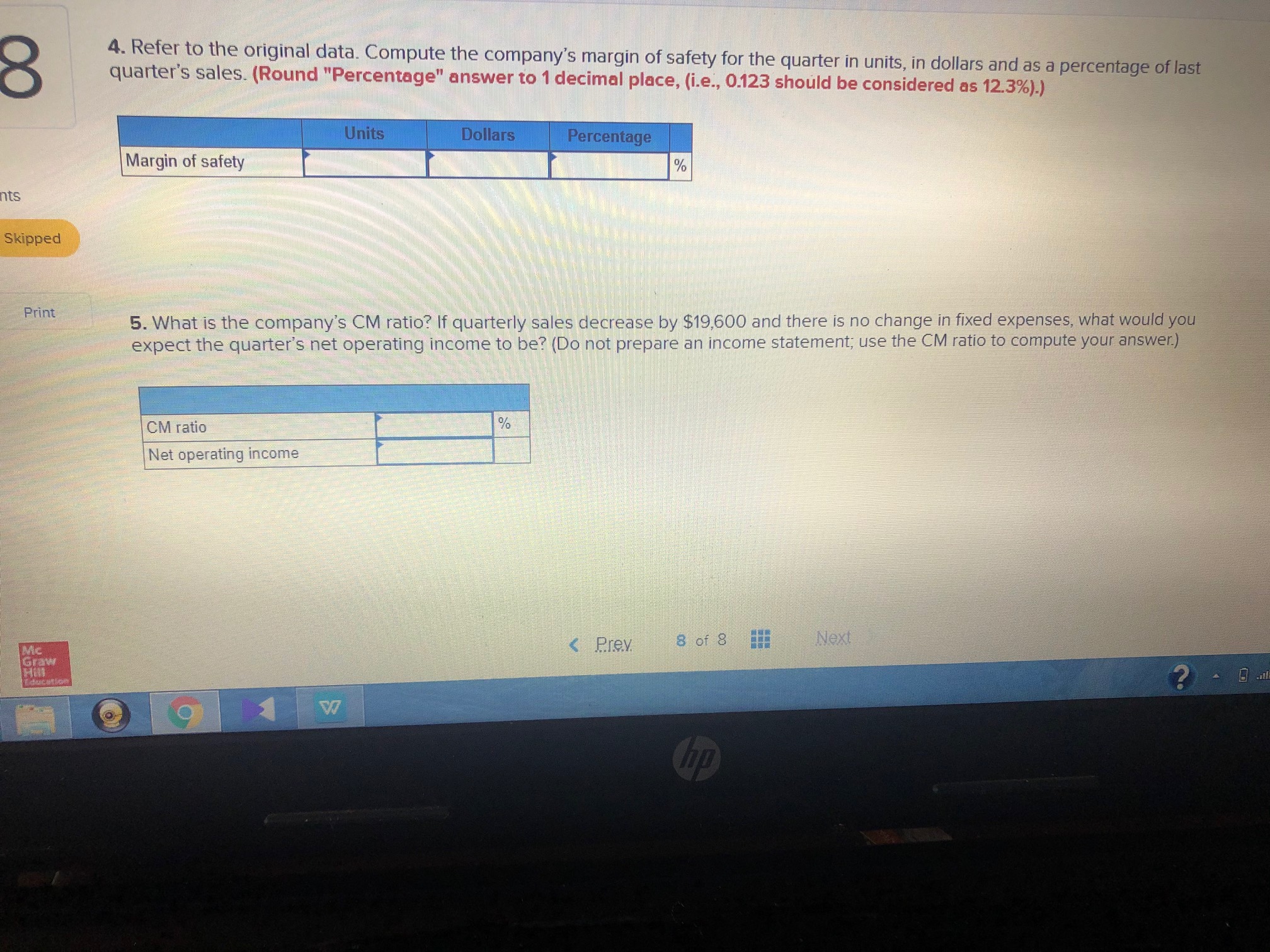 Exit Subm Wesley Company manufactures and sells a single product. The company's