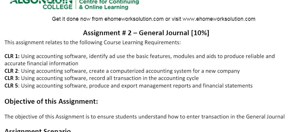  Centre for Continuing COLLEGE | & Online Learning Get it done