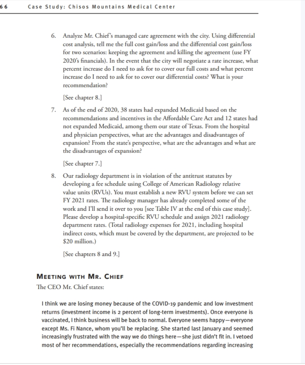 is December 2020 and you have just accepted the chief financial officer