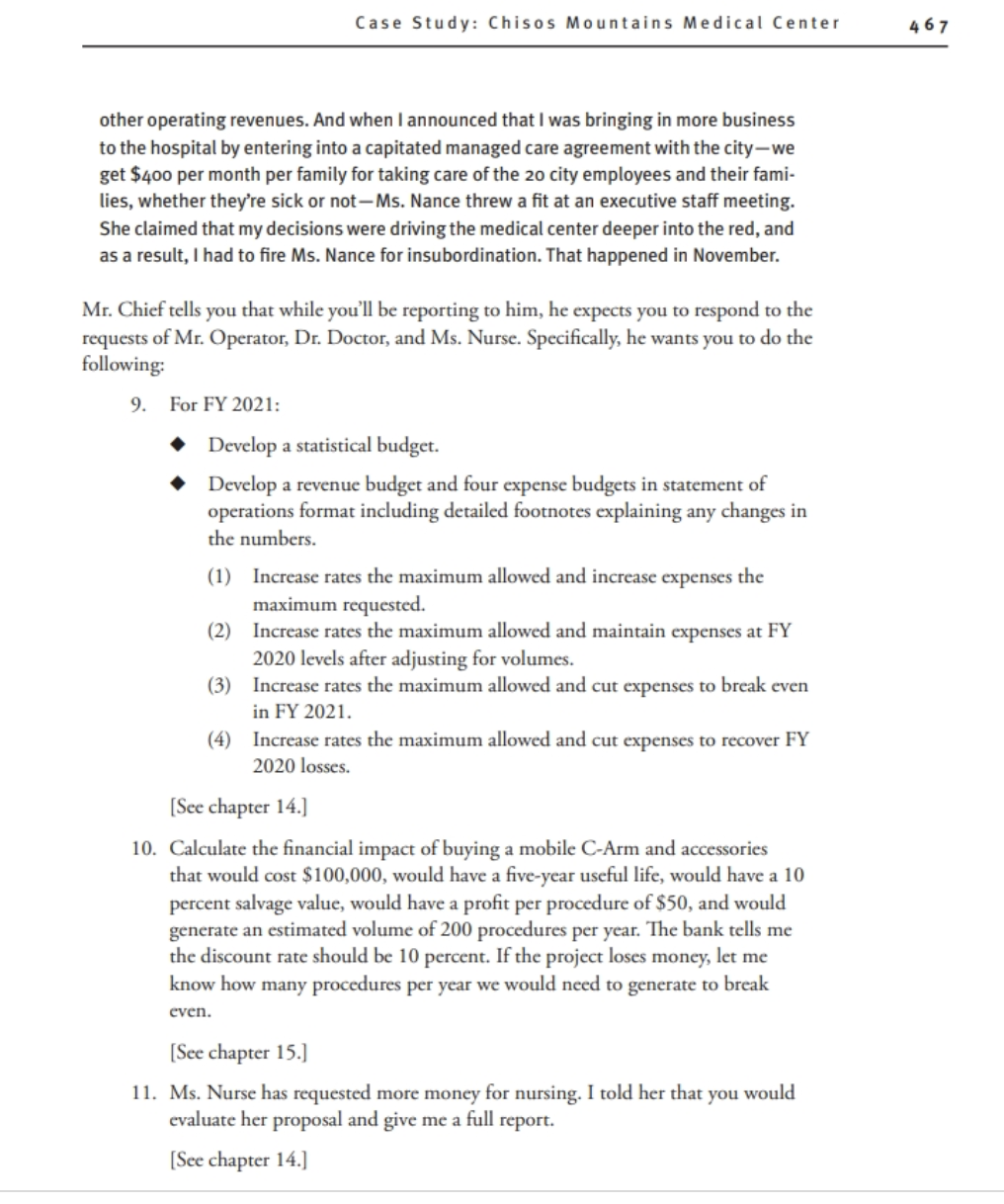(CFO) position at Chisos Mountains Medical Center (CMMC), which includes a 25-bed
